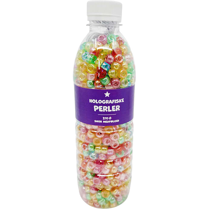 Perler i flaske - holografiske