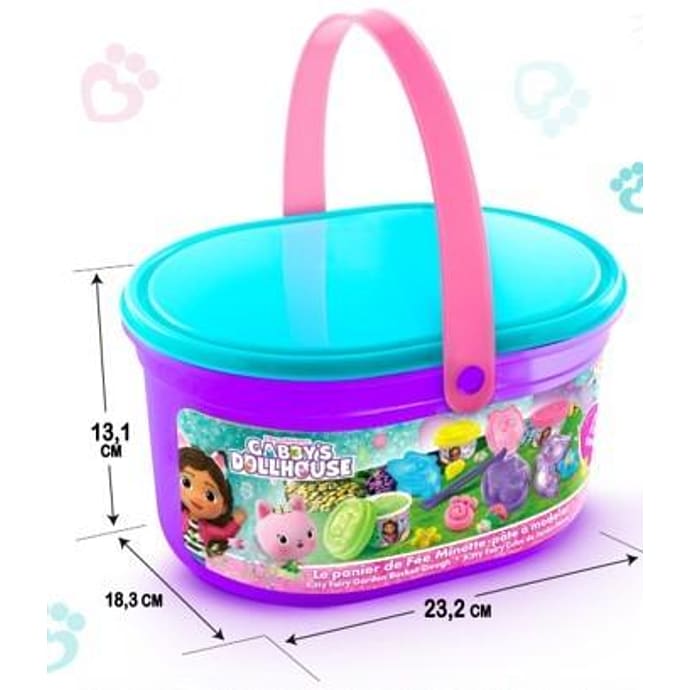 Gabbys Dukkehus Fairy Garden Bucket - modellervoks sæt