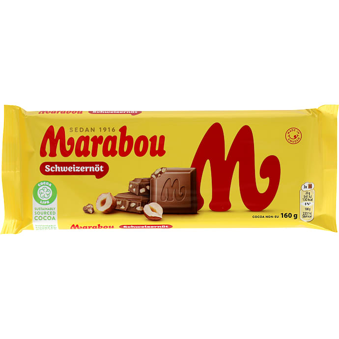 Marabou Schweizernød 160 g