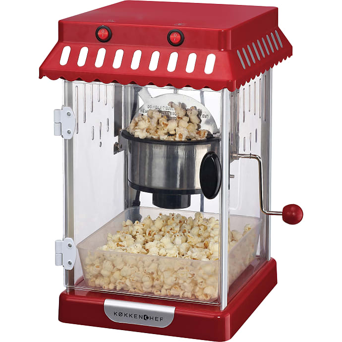 Køkkenchef Popcornmaskine rød