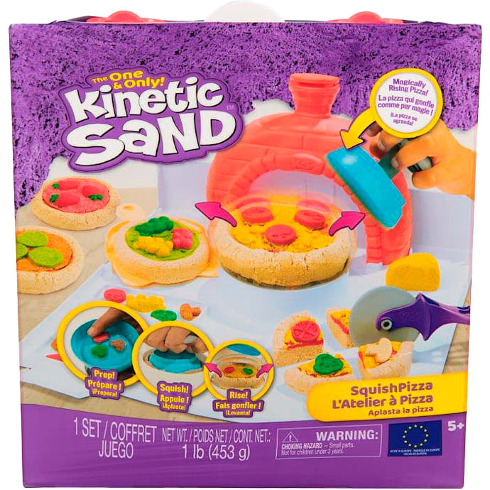 Kinetic Sand Squish pizza