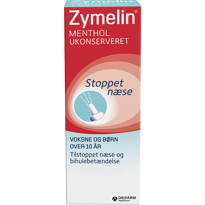 Zymelin Næsespray Mentol 1 mg 10 ml