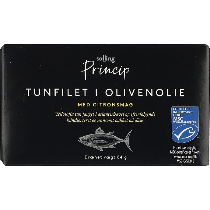 Salling Princip Tunfilet i Olivenolie Citron