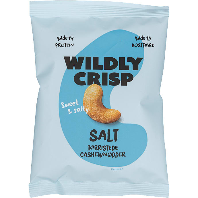 Wildly Crisp Tørristede Cashewnødder Salt