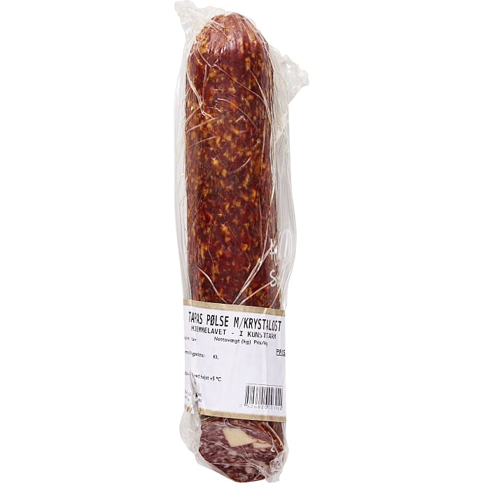 Tapaspølse m. krystalost