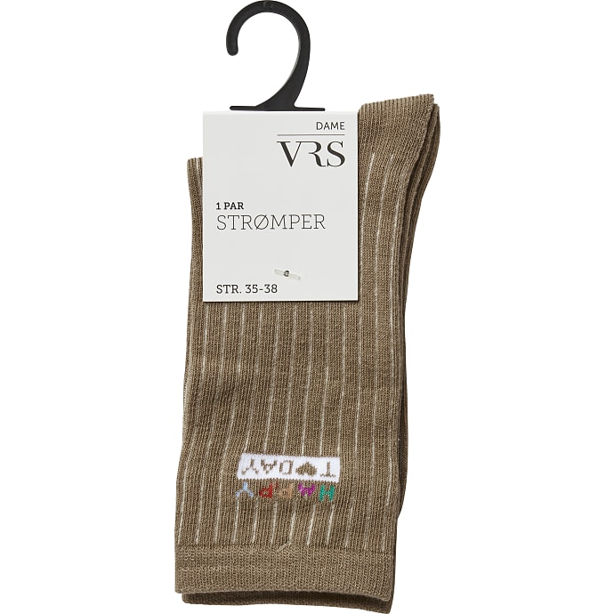 VRS Woman Tennisstrømper str. 35/38 Brun 1 stk