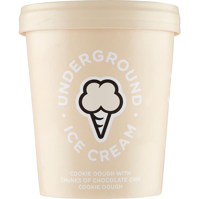 Mælkeis m. cookie dough