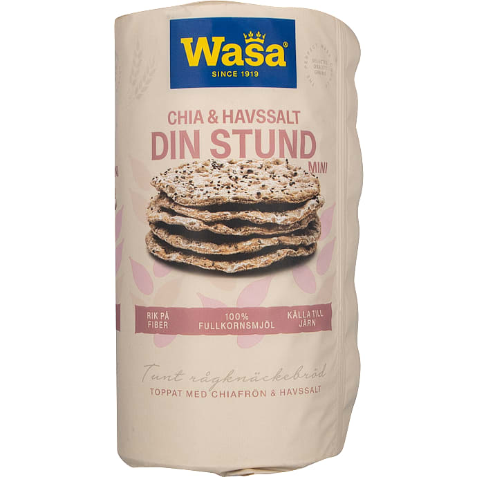Knækbrød m. chia og havsalt
