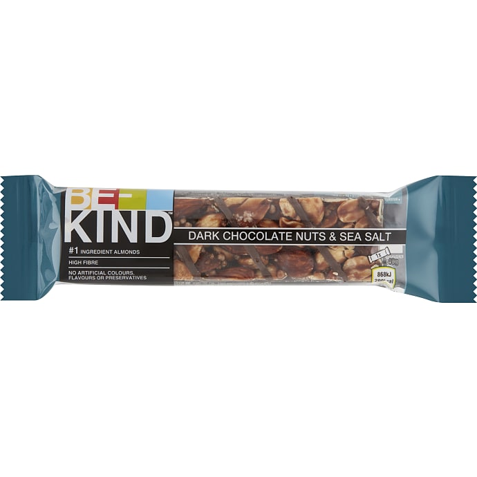 Nøddebar m. mørk chokolade og havsalt