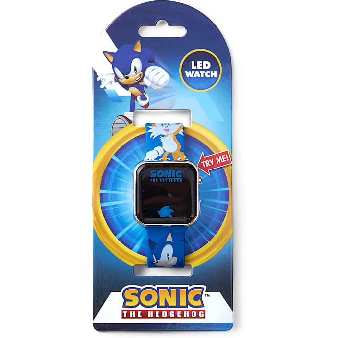 Sonic børne LED armbåndsur str. onesize - blå