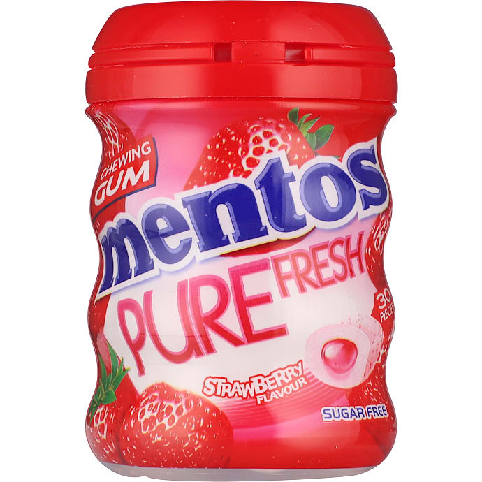 Mentos Tyggegummi Pure Fresh jordbær 60 g
