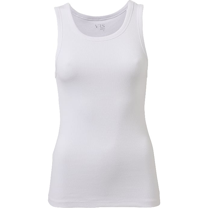 VRS Dame Rib Tanktop Hvid
