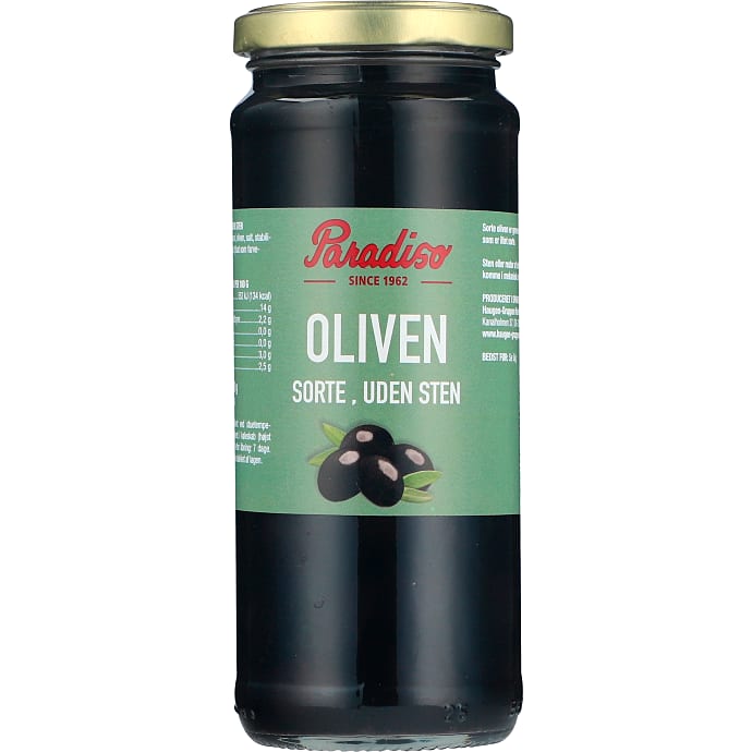 Sorte oliven u. sten