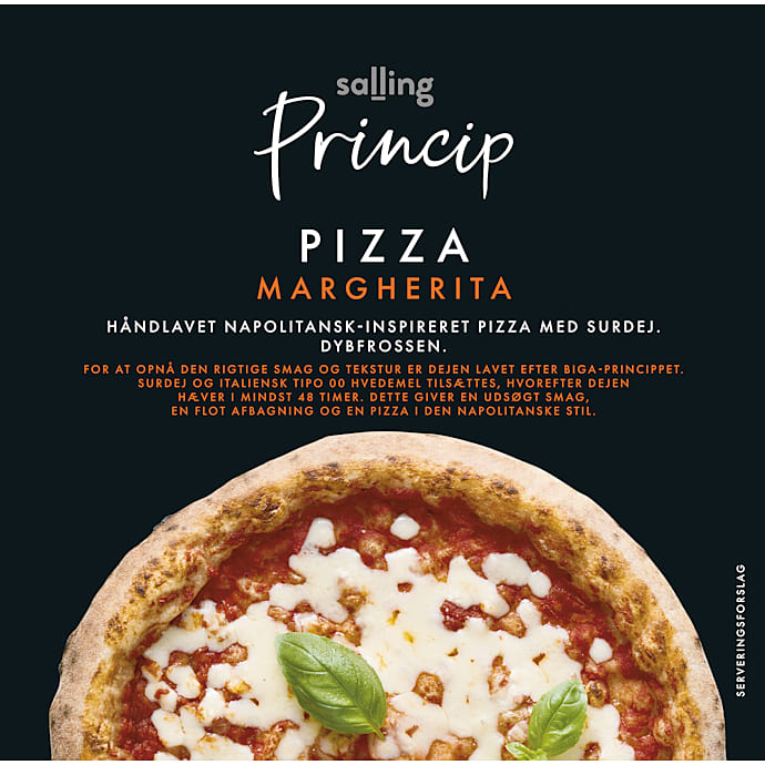 Pizza Margherita m. tomat og mozzarella