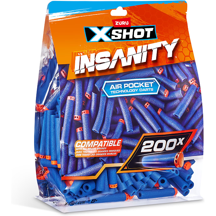 Zuru X-Shot Insanity Genopfyldningspakke 200 Pile