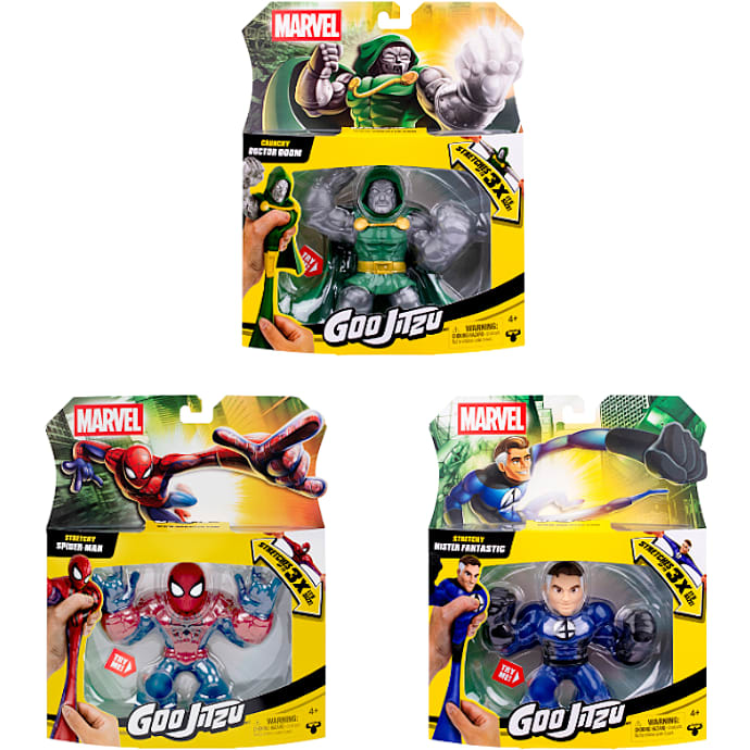 Goo Jit Zu Marvel Avengers strækbar figur 10 cm - flere varianter - assorteret