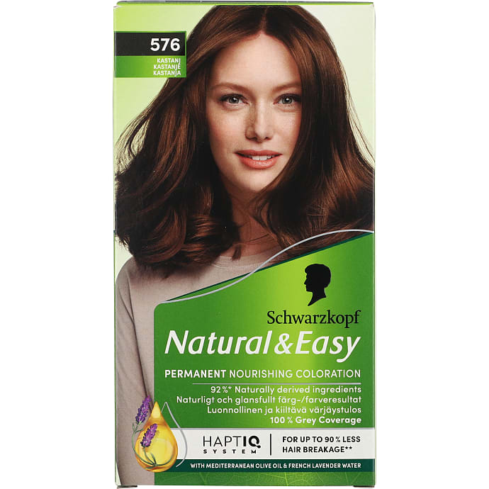 Schwarzkopf Permanent hårfarve 576 Kastanje 143 g