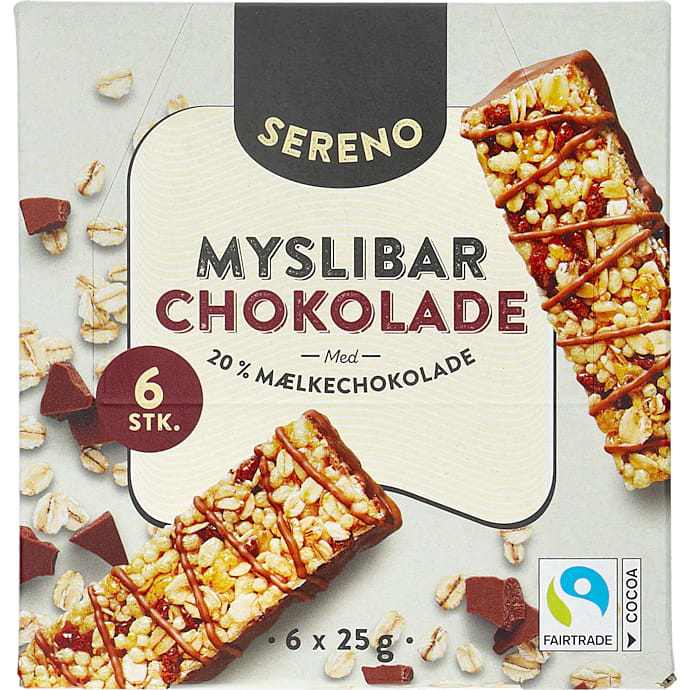 Müslibar m. chokolade