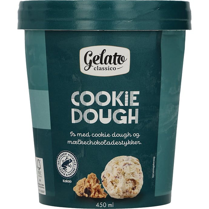 Mælkeis m. cookie dough