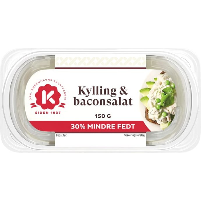 K-salat Kylling- og Baconsalat Fedtreduceret