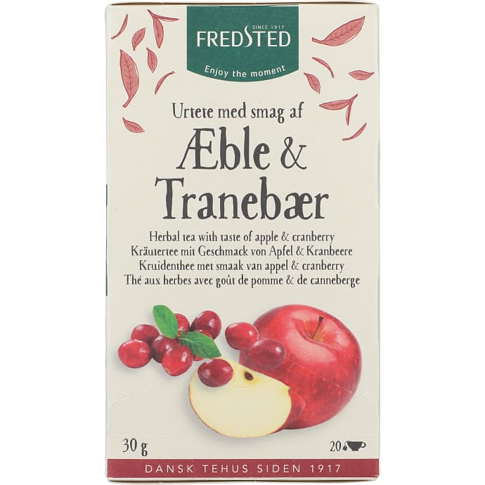 Urtete m. æblesmag og tranebær