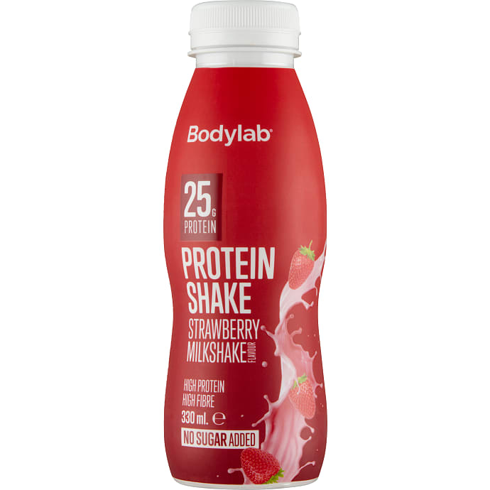 Bodylab Proteinshake jordbærsmag u. tilsat sukker
