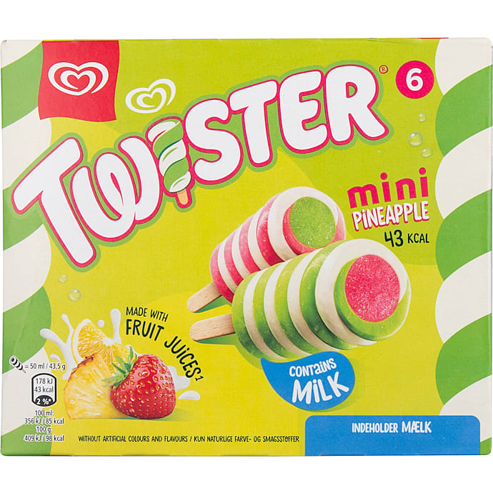 Twister Limonadeis Ananas/Jordbær/Citron 300 ml