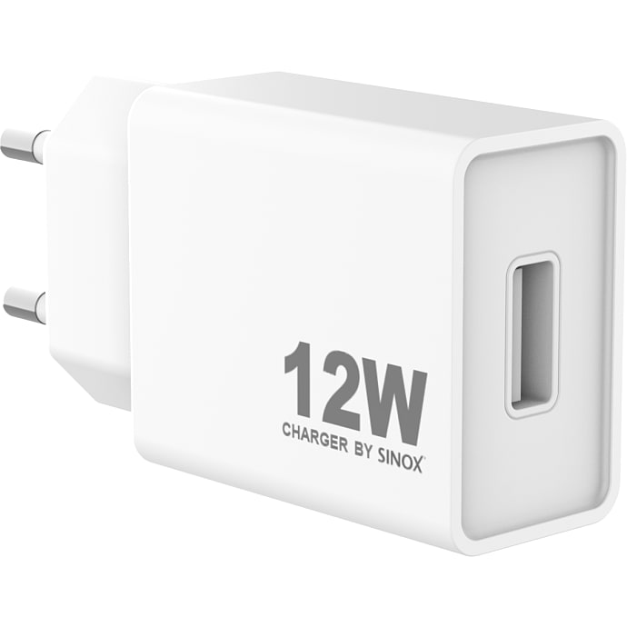 Sinox Pro oplader 12W - hvid