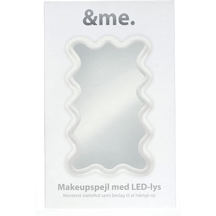 &me makeupspejl med LED lys - hvid