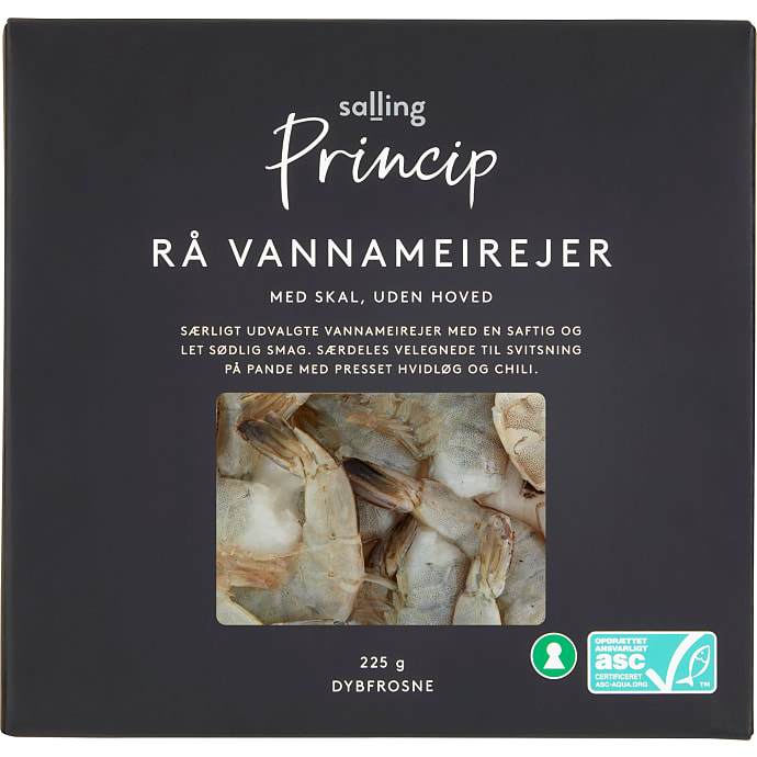Salling Princip Vannamei Rejer Rå