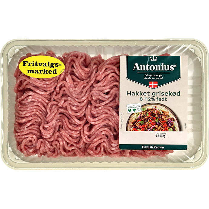 Hakket grisekød 8-12% fedt – produktbillede