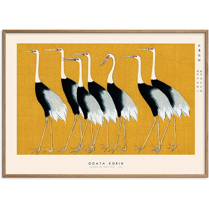 Citatplakat Japanese Red Crown Crane