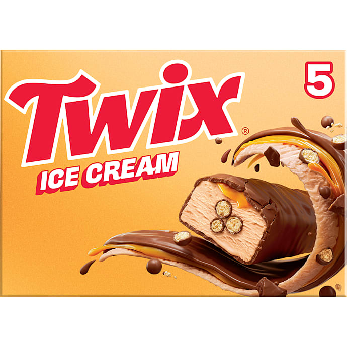 Twix Mælkeis Kiks Karamel Chokolade