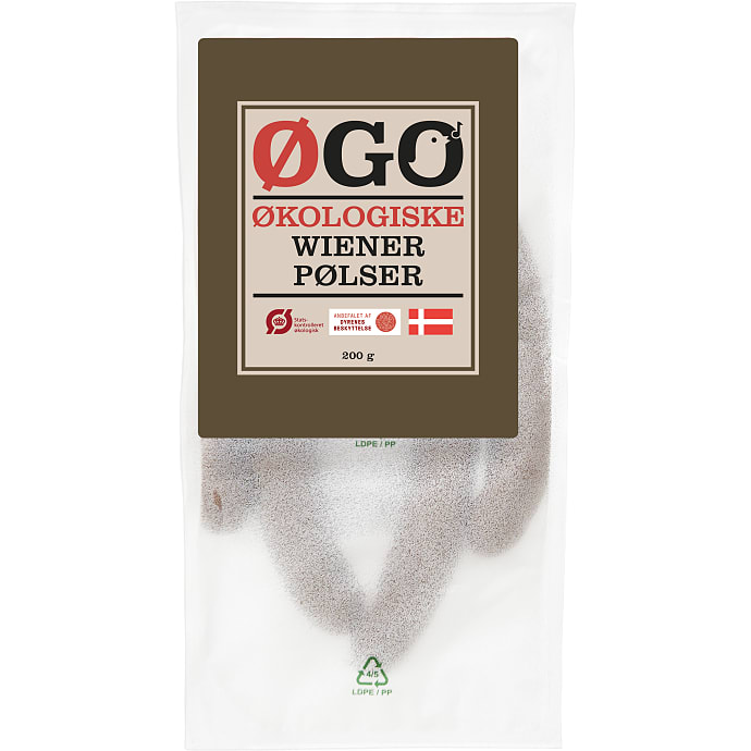 ØGO Wienerpølser Økologisk 85% Kød