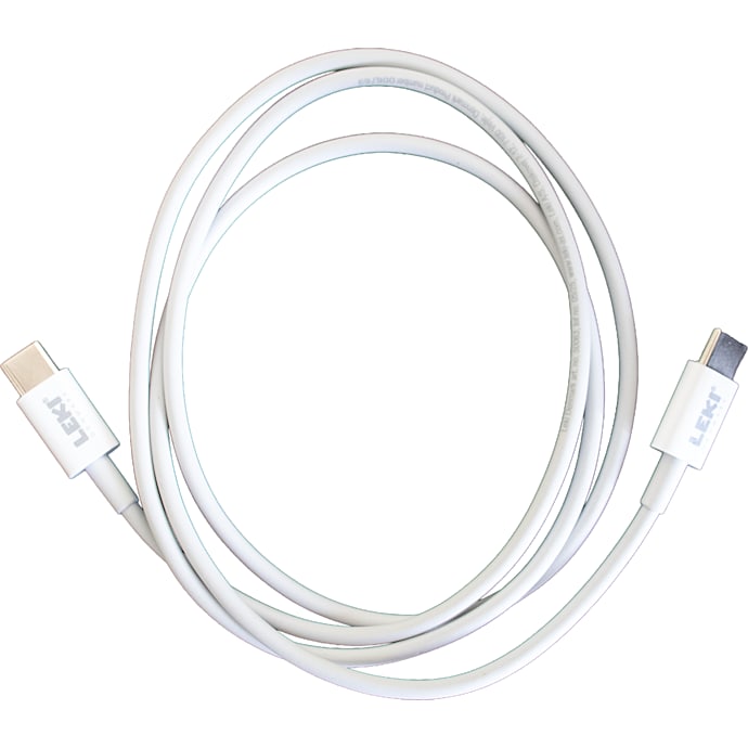 Leki ladekabel 1 meter - hvid