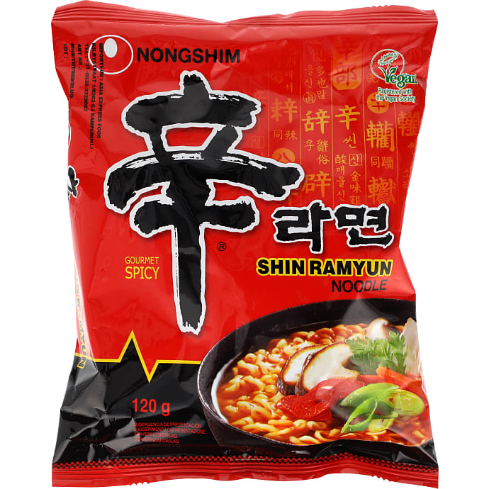 Nongshim Instant Nudler Stærk Krydderi 120 g