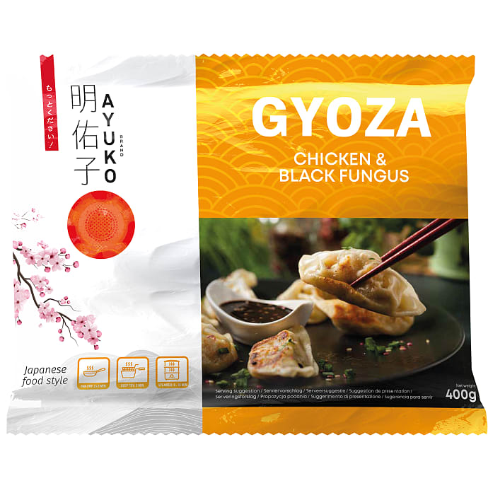 Gyoza m. kylling og svampe