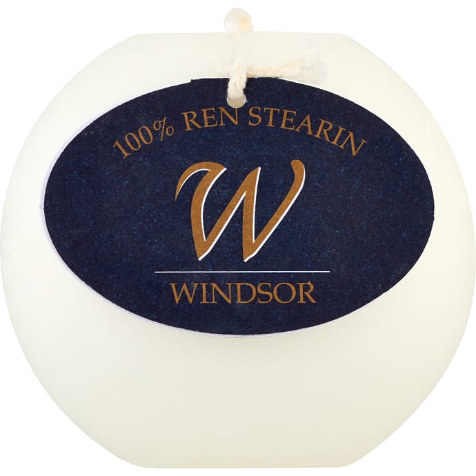 Windsor Kuglelys hvid Ø 8 cm