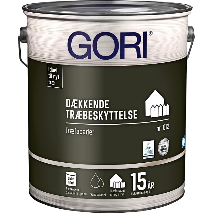 Gori 612 dækkende træbeskyttelse 5 liter - kulsort