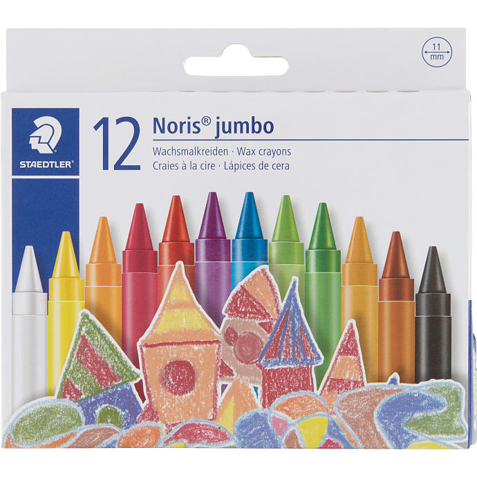 Staedtler nc jumbo voksfarver 12. ass