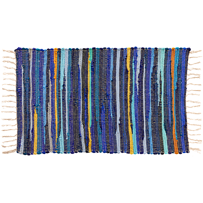 BASIS Gulvtæppe 50x80 cm multifarvet
