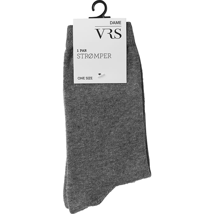 VRS Dame strømpe onesize - grå