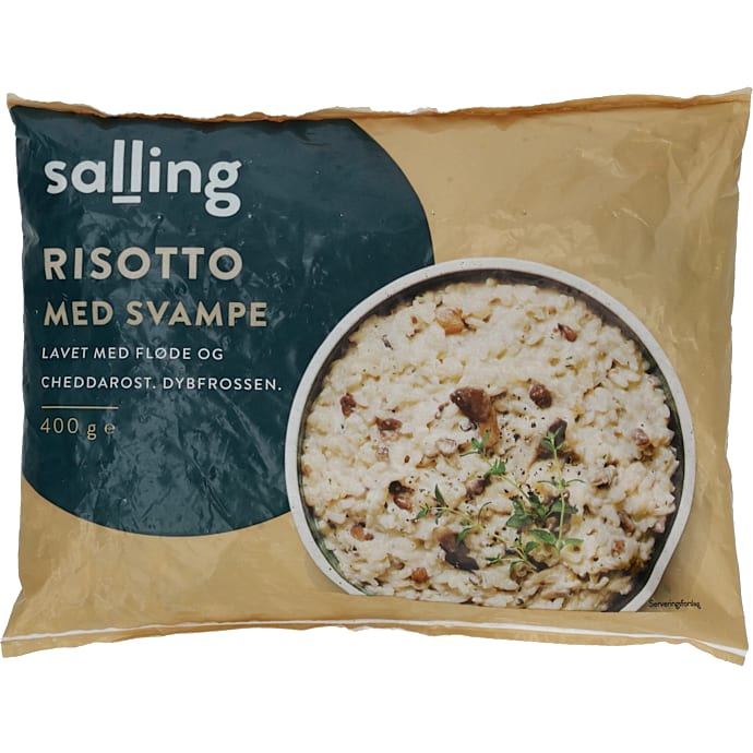 Salling Risotto med Svampe, Fløde og Cheddarost