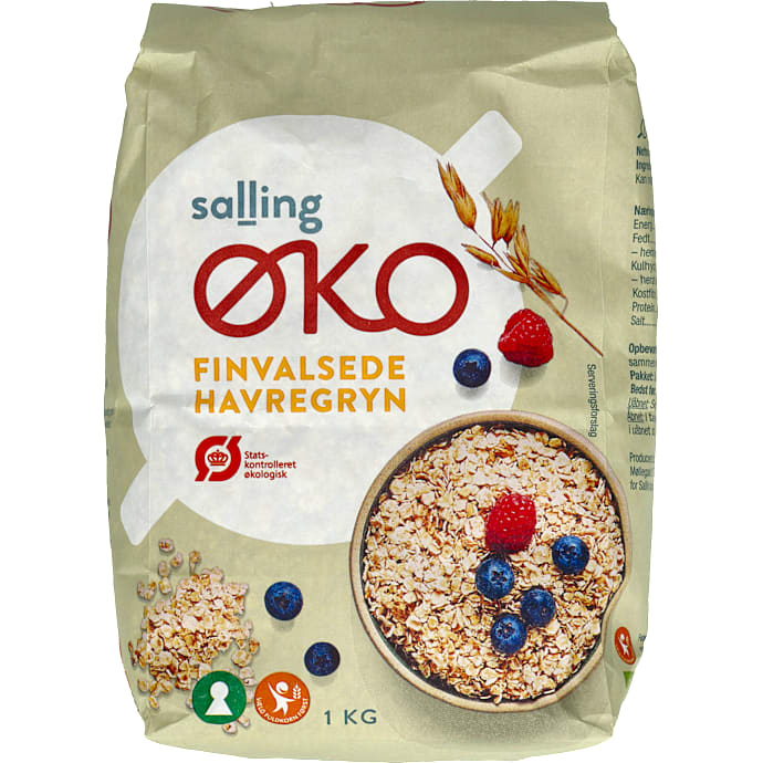 Finvalsede havregryn øko