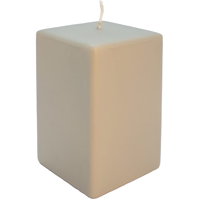 Firkantet bloklys 7x7x12 cm - sand
