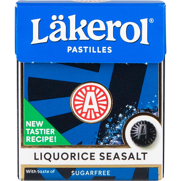 Lakridspastiller m. havsalt sukkerfri – produktbillede