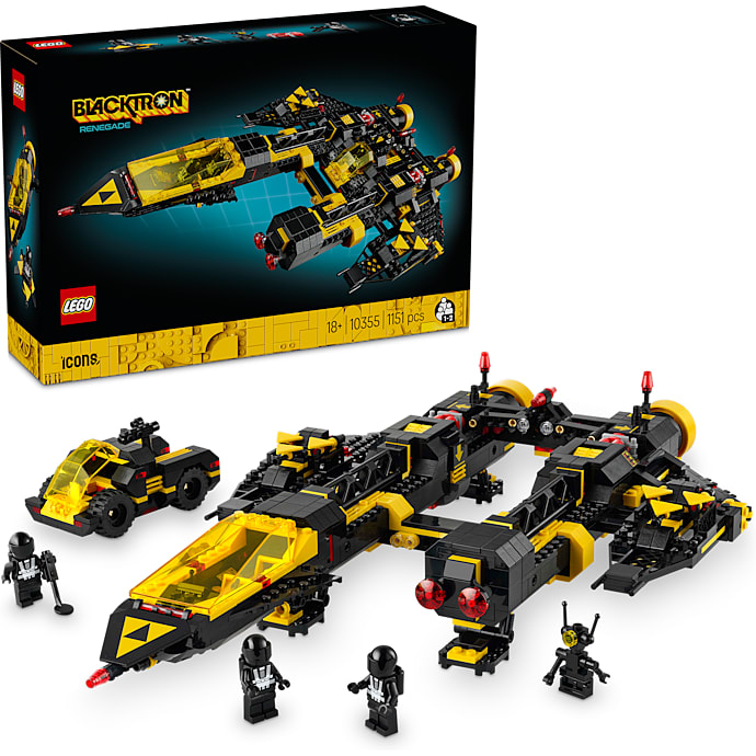 LEGO Icons Blacktron Renegade rumskib 10355