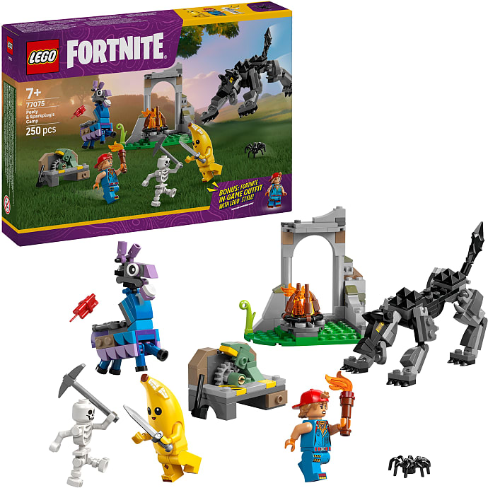 LEGO Fortnite Peely og Sparkplugs Lejr 77075
