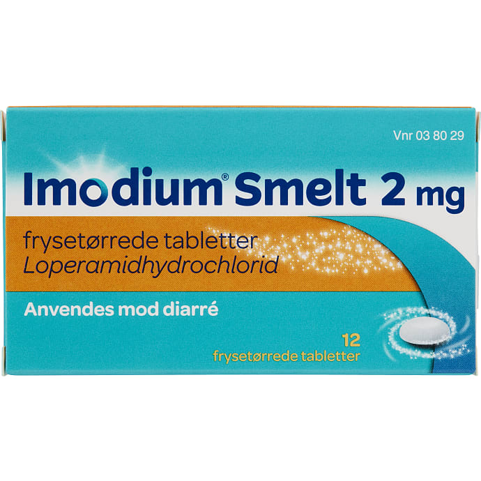 Imodium Tabletter mod diarré 2 mg 12 stk