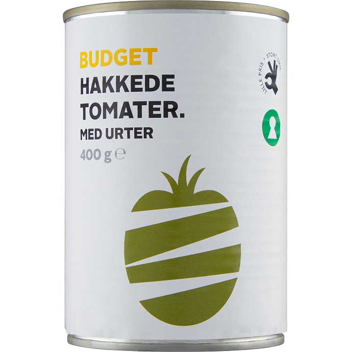 Budget Hakkede tomater med basilikum